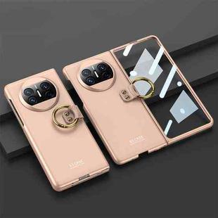 For Huawei Mate X3 GKK Ultra-thin PC Full Coverage Phone Case with Ring Holder(Gold)