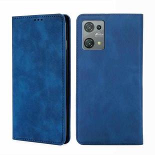 For Blackview Oscal C30 Skin Feel Magnetic Leather Phone Case(Blue)