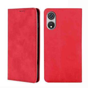 For CUBOT P60 Skin Feel Magnetic Leather Phone Case(Red)