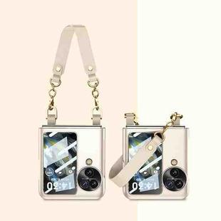 For OPPO Find N3 Flip GKK Integrated Ultra-thin Handbag Phone Case(Gold)