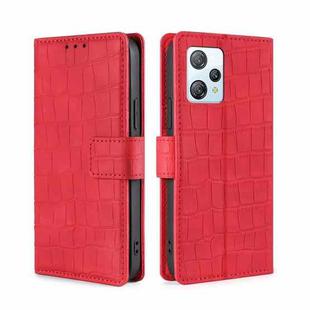 For Blackview A53 / A53 Pro Skin Feel Crocodile Magnetic Clasp Leather Phone Case(Red)