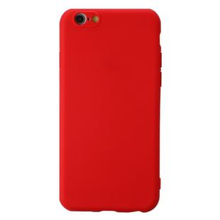 For iPhone 6 Plus Shockproof Frosted TPU Protective Case(Red)