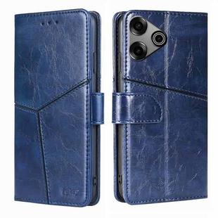 For Tecno Pova 6 Pro 5G Geometric Stitching Leather Phone Case(Blue)