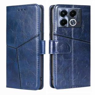 For Infinix Note 40 5G Geometric Stitching Leather Phone Case(Blue)