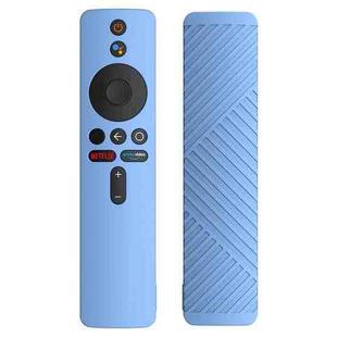 For Xiaomi 4K TV Stick Remote Control Liquid Silicone Protective Case(Sky Blue)