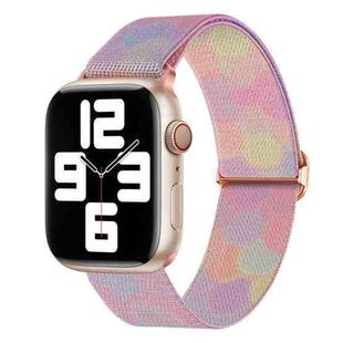 For Apple Watch 7 45mm Painted Pattern Nylon Replacement Watch Band(Symphony Bubbles)