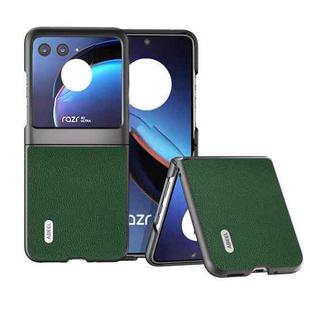 For Motorola Razr 40 Ultra ABEEL Black Edge Genuine Mino Phone Case(Green)