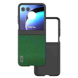 For Motorola Razr 50 ABEEL Black Edge Genuine Mino Phone Case(Green)