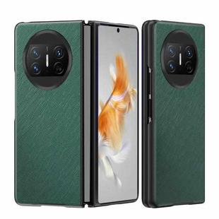 For Huawei Mate X3 Cross Texture All Inclusive Shockproof Protective Phone Case(Green)