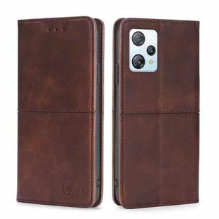 For Blackview A53 / A53 Pro Cow Texture Magnetic Leather Phone Case(Dark Brown)