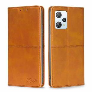 For Blackview A53 / A53 Pro Cow Texture Magnetic Leather Phone Case(Light Brown)