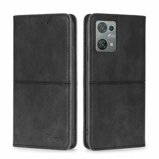 For Blackview Oscal C30 Cow Texture Magnetic Leather Phone Case(Black)