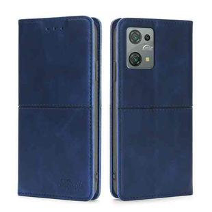 For Blackview Oscal C30 Cow Texture Magnetic Leather Phone Case(Blue)