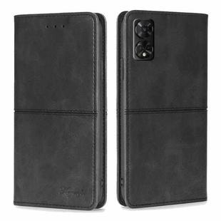 For TCL 50 5G Cow Texture Magnetic Leather Phone Case(Black)