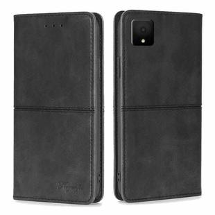 For TCL 502 Cow Texture Magnetic Leather Phone Case(Black)