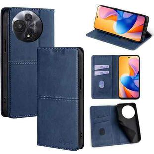 For TCL 60R 5G Cow Texture Magnetic Leather Phone Case(Blue)