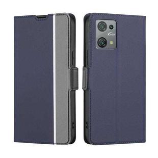 For Blackview Oscal C30 Twill Texture Side Button Leather Phone Case(Blue)