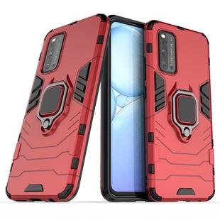 For Vivo V19 (India) PC + TPU Anti-fall Protective Case with Ring Holder(Red)