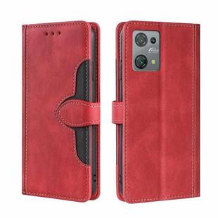 For Blackview Oscal C30 Skin Feel Magnetic Buckle Leather Phone Case(Red)