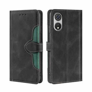 For CUBOT P60 Skin Feel Magnetic Buckle Leather Phone Case(Black)