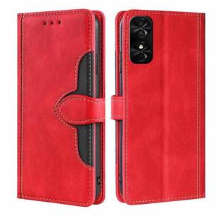 For TCL 50 SE 4G Skin Feel Magnetic Buckle Leather Phone Case(Red)