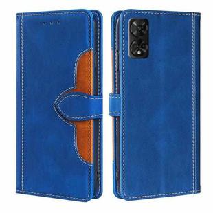 For TCL 50 5G Skin Feel Magnetic Buckle Leather Phone Case(Blue)