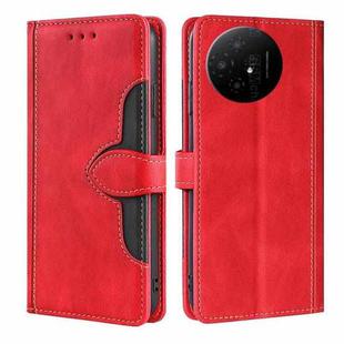 For TCL 50 XL Skin Feel Magnetic Buckle Leather Phone Case(Red)