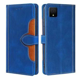 For TCL 502 Skin Feel Magnetic Buckle Leather Phone Case(Blue)