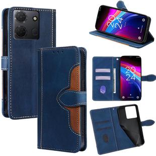 For TCL 503 4G Skin Feel Magnetic Buckle Leather Phone Case(Blue)