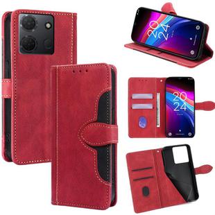 For TCL 503 4G Skin Feel Magnetic Buckle Leather Phone Case(Red)