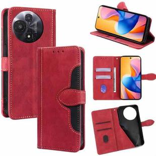 For TCL 60R 5G Skin Feel Magnetic Buckle Leather Phone Case(Red)