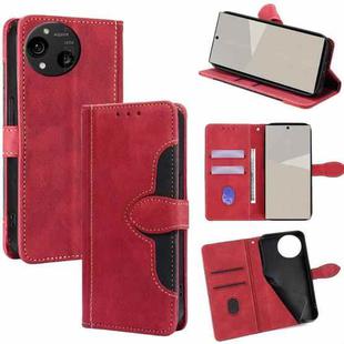For Sharp Aquos R10 Skin Feel Magnetic Buckle Leather Phone Case(Red)