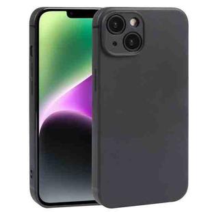 For iPhone 14 Plus Frosted Solid Color TPU Phone Case(Black)