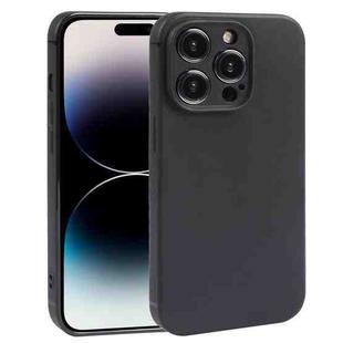 For iPhone 14 Pro Frosted Solid Color TPU Phone Case(Black)