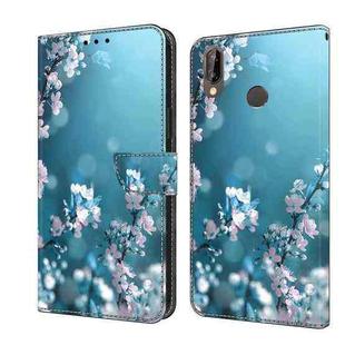 For Huawei P20 Lite Crystal 3D Shockproof Protective Leather Phone Case(Plum Flower)