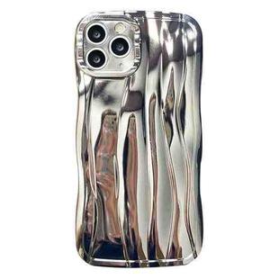 For iPhone 11 Pro Max Electroplating Water Ripple TPU Phone Case(Silver)