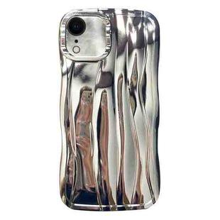 For iPhone XR Electroplating Water Ripple TPU Phone Case(Silver)