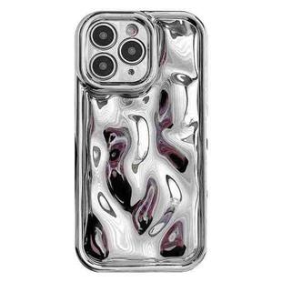 For iPhone 11 Pro Max Electroplating Meteorite Texture TPU Phone Case(Silver)