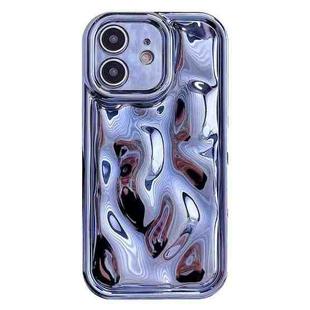 For iPhone 11 Electroplating Meteorite Texture TPU Phone Case(Blue)