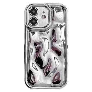 For iPhone 11 Electroplating Meteorite Texture TPU Phone Case(Silver)