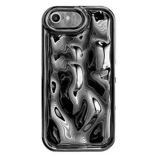 For iPhone 6 Plus / 6s Plus Electroplating Meteorite Texture TPU Phone Case(Black)