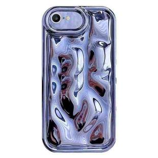 For iPhone 6 Plus / 6s Plus Electroplating Meteorite Texture TPU Phone Case(Blue)