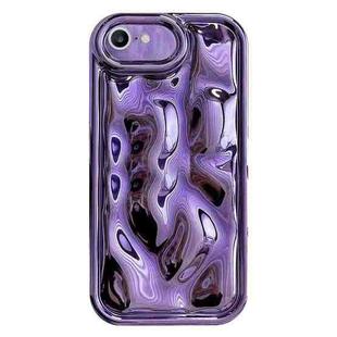 For iPhone 6 / 6s Electroplating Meteorite Texture TPU Phone Case(Purple)