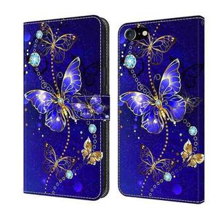 For iPhone 6 Plus / 7 Plus / 8 Plus Crystal 3D Shockproof Protective Leather Phone Case(Diamond Butterfly)