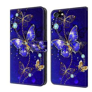 For iPhone 6 / 7 Crystal 3D Shockproof Protective Leather Phone Case(Diamond Butterfly)