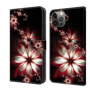 For iPhone 11 Pro Crystal 3D Shockproof Protective Leather Phone Case(Fantastic Flower)