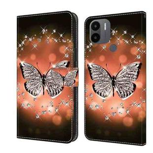 For Xiaomi Redmi A1+ / A2 / A2+ Crystal 3D Shockproof Protective Leather Phone Case(Crystal Butterfly)