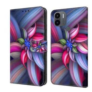 For Xiaomi Redmi A1+ / A2 / A2+ Crystal 3D Shockproof Protective Leather Phone Case(Colorful Flower)