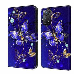 For Xiaomi Redmi Note 11 Pro 5G / 4G Global Crystal 3D Shockproof Protective Leather Phone Case(Diamond Butterfly)