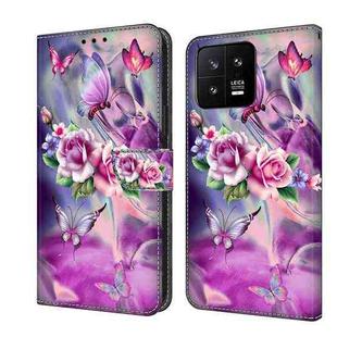 For Xiaomi 13 Crystal 3D Shockproof Protective Leather Phone Case(Butterfly)